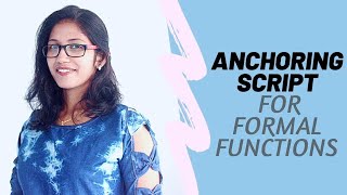 Simple Anchoring Script for formal functions l Malayalam l [upl. by Jarrod]