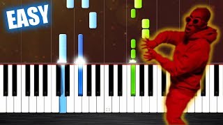 Te Bote Remix  EASY Piano Tutorial by PlutaX [upl. by Nairdna]