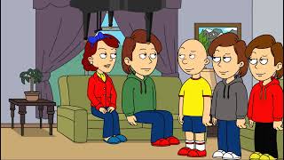 Caillou Toris and Coris drop a piano on Boris and Doris and gets grounded by Rosie [upl. by Atsahc806]