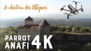 Anafi 4K  château des Allymes [upl. by Boys]