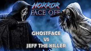 GHOSTFACE vs JEFF THE KILLER Scream vs Creepypasta  HORROR FACEOFF Episode 1 [upl. by Annabelle10]