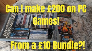 Flipping a £10 Bundle of PC Video Games from Facebook  UK eBay Reseller [upl. by Knudson918]