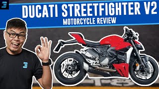 2022 Ducati StreetFighter V2  Motorcycle Review [upl. by Onilatac]