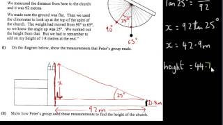 Clinometer Example  Project Maths OL [upl. by Aiceila]