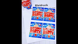 Bleidruck super glossy white vinyl sticker paper for home or office printer [upl. by Ayotna]