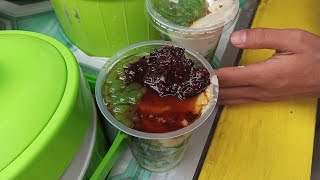 ES CENDOL DURIAN Cendol ditambahin daging durian ampun enaknya  Indonesian Street Drink [upl. by Afirahs]