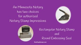 Minnesota Notary Stamps and Embossing Seals choices [upl. by Erund]