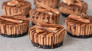 Mini Chocolate Cheesecakes Recipe [upl. by Phylys]