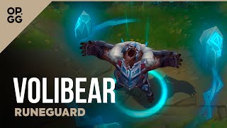 Runeguard Volibear  OPGG Skin Review  League of Legends [upl. by Volny]