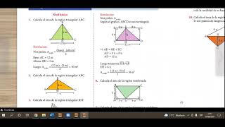 Tema 15  Superficies de Figuras Geométricas Triangulares 6° primaria [upl. by Veleda12]