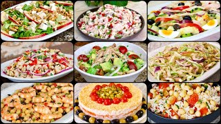 ¡No hagas la misma ENSALADA otra vez 12 RECETAS de Ensaladas Sencillas y Saludables [upl. by Vatsug111]