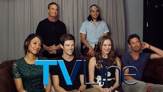 quotThe Flashquot Cast Interview at ComicCon 2015  TVLine [upl. by Armil782]