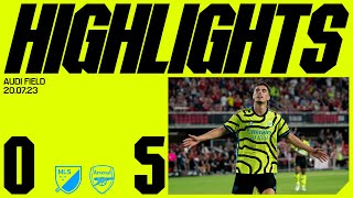 HIGHLIGHTS  MLS AllStars v Arsenal 05  Gabriel Jesus Trossard Jorginho Martinelli Havertz [upl. by Nonnag48]