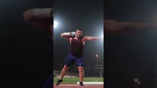 Joe Kovacs BLASTS HUGE 23 Meter Shot Put Training Throw [upl. by Ylyl]