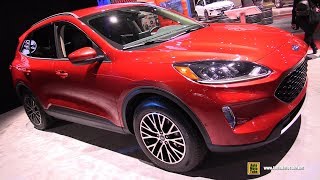 2020 Ford Escape SEL  Exterior and Interior Walkaround  2019 NY Auto Show [upl. by Makell]