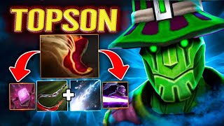 Topson Rubick Incredible Build Global Ganking with 1st item Boots of Travel  Dota 2 Pro [upl. by Oicnerolf]