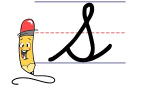 Pencil Petes Cursive Writing  Uppercase S [upl. by Macmullin]