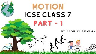 Motion  ICSE Class 7 Physics  Part  1 [upl. by Eremehc]