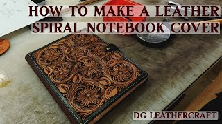 How to Make a Leather Spiral Notebook Cover [upl. by Berfield765]