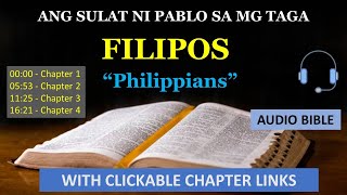 FILIPOS  Philippians  Tagalog Audio Bible with Clickable Chapter Links [upl. by Nairoc661]