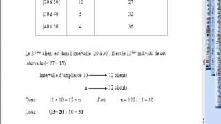 Calcul des paramètres dune série statistique [upl. by Ijuy]