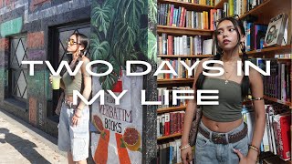 two days in my life eating shopping haul chitchat grwm [upl. by Ojok]