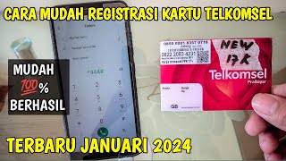 Cara Mudah Registrasi Kartu Telkomsel Terbaru 2024  Cara Aktivasi kartu Telkomsel [upl. by Meng54]