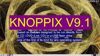 KNOPPIX 9 1 a lightweight Linux distro based on Debian [upl. by Sacul]