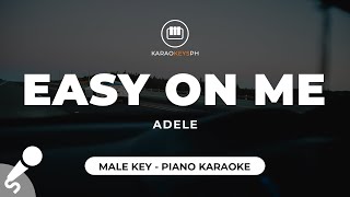 Easy On Me  Adele Male Key  Piano Karaoke [upl. by Krebs]