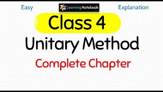 Class 4 Unitary Method [upl. by Atiram94]