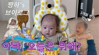 일상VLOG집들이  범보의자 시승식  신생아 코딱지파기  신생아랑 놀아주기  3개월 아기 [upl. by Ludwog756]