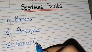 Fruits names that have no seedsSeedless Fruits nameNo Seeds Fruits Names5 Names of Seedless Fruit [upl. by Novehs]