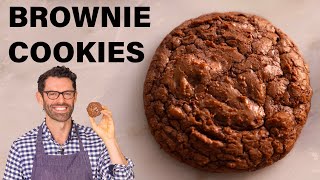 EASY Brownie Cookies Recipe [upl. by Araed925]