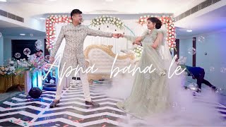 COUPLE RING CEREMONY DANCE❤️💍APNA BANA LE✨explorecoupledanceengagement [upl. by Ferro]