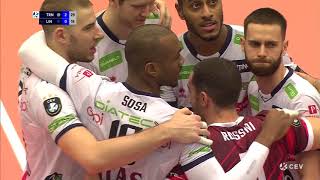 Highlights di Lindaren VolleyTrentino Itas 03 CEV Champions League 2nd Round Pool H [upl. by Htenaj]