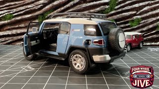 NEW FJ Cruiser Review 124 Scale Cavalry Blue X treme Edition Unbranded Toyota pullback 4wd 4x4 [upl. by Kcinom]