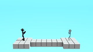 3D vs 2D Stickman Fight  Stickman Short Animation [upl. by Mahgem]