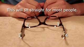 Glasses Frame Adjustment  Plastic Glasses Frames [upl. by Rosemonde]