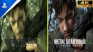 METAL GEAR SOLID 3 vs METAL GEAR SOLID Δ GRAPHICS COMPARISON [upl. by Suzetta813]