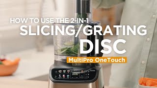 MultiPro OneTouch  How to use the 2in1 slicinggrating disc [upl. by Drhacir845]