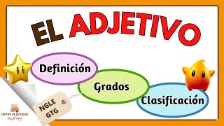 EL ADJETIVO → Definición grados y clasificación NGLE categoríasgramaticales lenguaje [upl. by Sanfo]