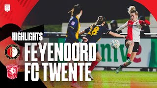 Highlights Feyenoord V1  FC Twente  Azerion Vrouwen Eredivisie  20232024 [upl. by Erlinna39]