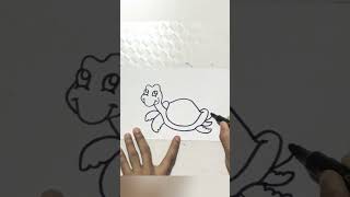 Realistic sea Turtle for kids  drawing tutorial  StepbyStep How to Draw a Sea Turtle  Easy [upl. by Galliett]