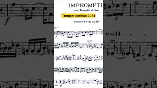 trumpet audition 2024 classicalmusic music trumpet ibert impromptu [upl. by Kado]