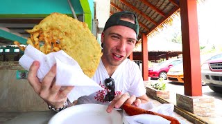 TROPICAL Puerto Rican STREET FOOD TOUR  Piñones Puerto Rico [upl. by Nnalyrehs]