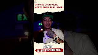 Sinio sinagot kung sino ang gusto nyang makalaban sa FlipTop fliptop fliptophighlights sinio [upl. by Edris148]