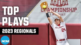 Top defensive plays from 2023 NCAA softball regionals [upl. by Greenlee]