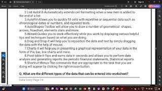 Formatting Worksheets Chapter 7  Complete Chapter in a Single Video Data Entry Operation  NIOS [upl. by Ailedua]