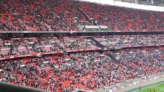 Amazing Sunderland support singing Cant Help Falling In Love Wembley 31319 [upl. by Honeywell423]