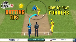 How To Play Yorkers Real Cricket 20  Rc20 Batting Tips  waseemgaming [upl. by Tobi]